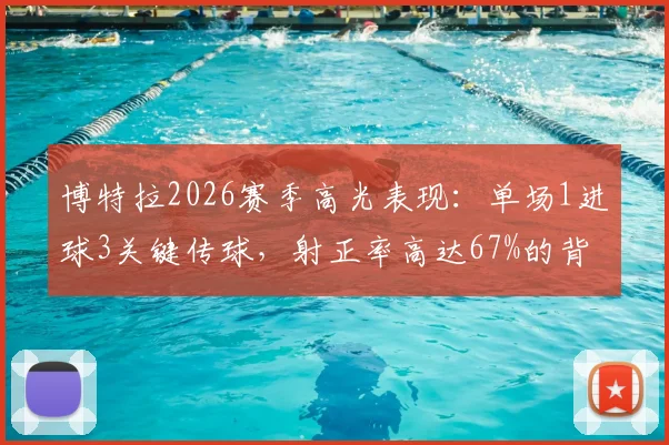 博特拉2026赛季高光表现：单场1进球3关键传球，射正率高达67%的背后分析